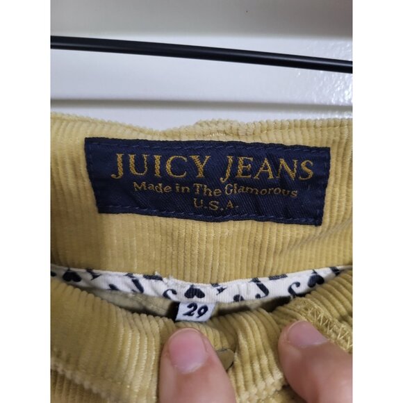 Juicy Jeans Vintage y2k Corduroy Pants Low Rise SZ 29 Made in USA - Picture 5 of 14